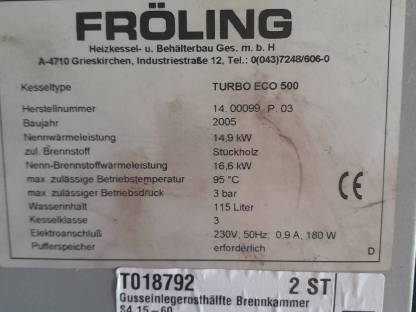 Bild 5:Fröling Scheitholzkessel Turbo Eco 500
