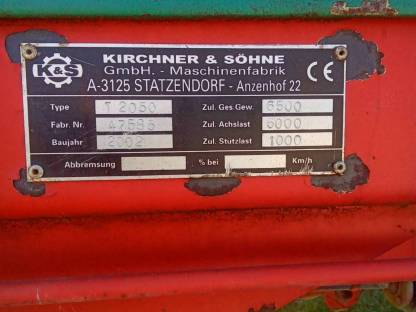 Bild 4:Kirchner Miststreuer T 2050