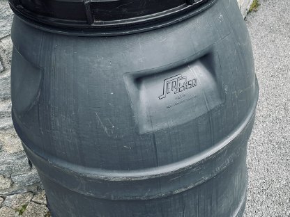 Bild 3:Weithalsfass, Futtertonne, Fasssilage, Regenfass, 220 l