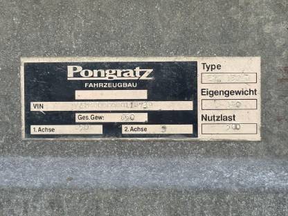 Bild 5:Pongratz LPA 180 U Anhänger 750 kg ungebremst