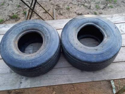 2 gebrauchte Wenderreifen 15x6.00-6
