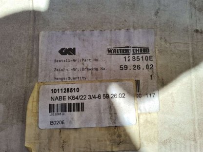 Bild 5:Walterscheid Nabe K64/22 Gelenkwelle Zapfwelle