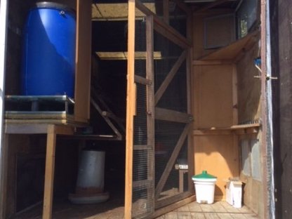 Bild 6:Mobilstall für Legehennen