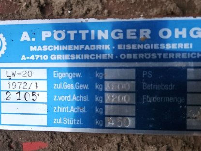 Bild 3:Pöttinger LW 20
