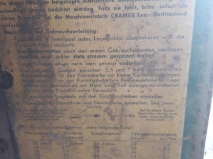 Bild 5:Erdäpfelleger / Pflanzmaschine / Kartoffelleger Cramer