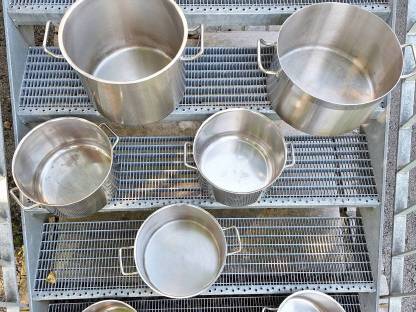 Bild 2:7 Stk. Kochtöpfe Gastronomie Gastro Edelstahl Catering Topf