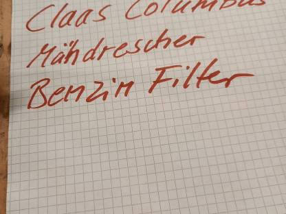 Bild 4:Mähdrescher Benzin Filter Claas Columbus