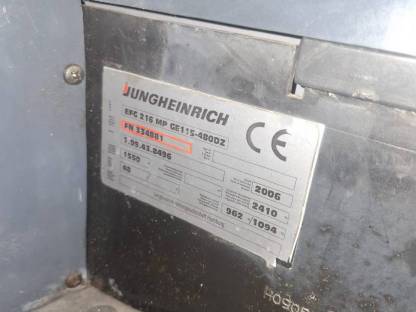 Bild 5:Jungheinrich EFG-DF 16 Gabelstapler Elektrostapler