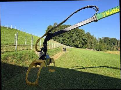 Bild 6:Kellfri Forstkran 3-Punkt 6,3 m mit Seilwinde