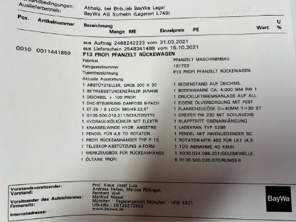 Bild 5:Rückewagen Pfanzelt P13 Profi