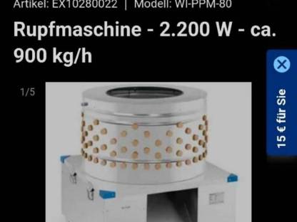Rupfmaschine Wiesenfield WI-PPM-80