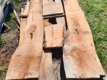 Bild 2:Birnen-Schnittholz 60 mm