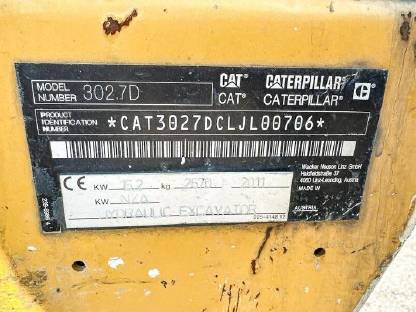 Bild 6:Minibagger CAT 302.7D