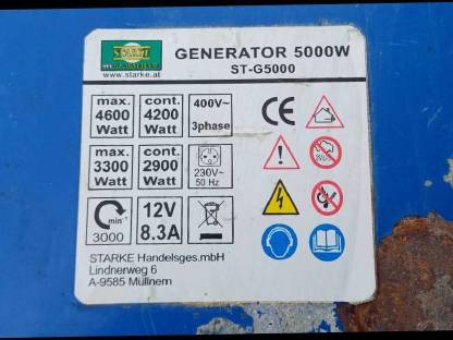Bild 4:Notstromaggregat ST-G5000