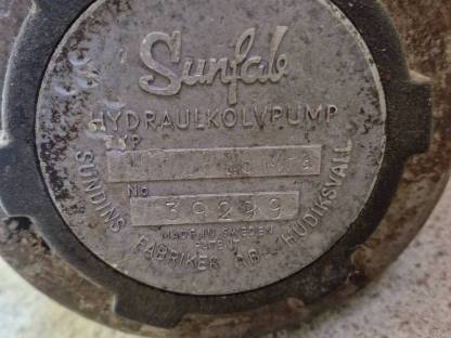 Bild 3:Hydraulikpumpe Sunfab