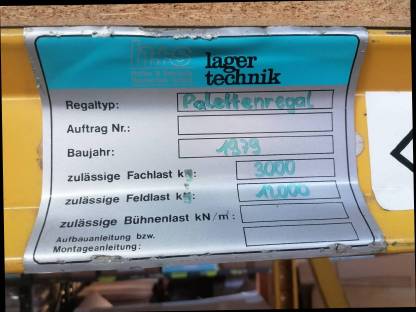 Bild 2:Palettenregale, Hochregale