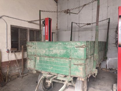 Bild 2:Rungenwagen, Holzwagen, Gummiwagen