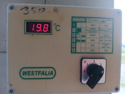 Bild 4:Milchtank 500 l (Edelstahl) inkl. Kühlgerät und Elektronik