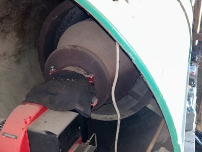 Bild 5:Trocknungsanlagengebläse mit Weishaupt Ölbrenner