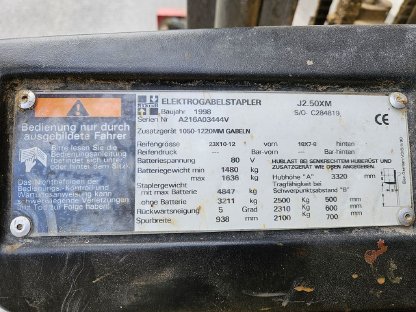 Bild 6:Elektrostapler Hyster 2,5t