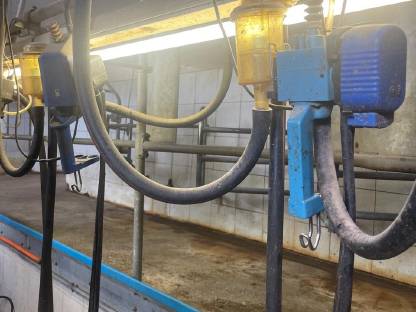 Bild 2:De Laval Melkstand 2x4