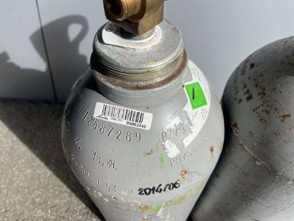 Bild 3:2 Stk. CO2 Flaschen, leer, 10 kg, Kohlensäureflaschen