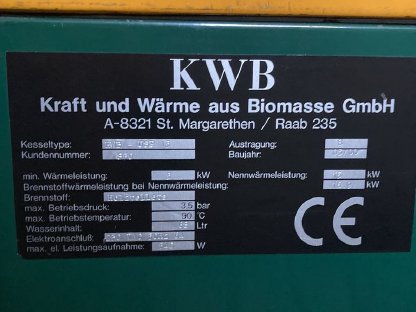 Bild 2:Pelletsofen KWB komplett