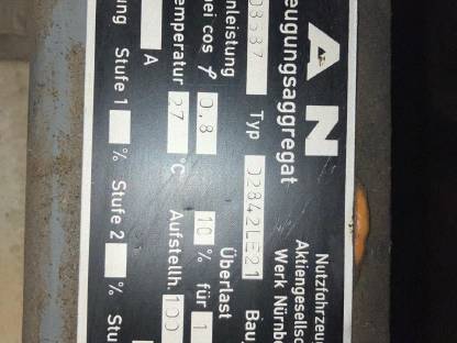 Bild 5:MAN V12 Motor für Maismühle/Stromaggregat