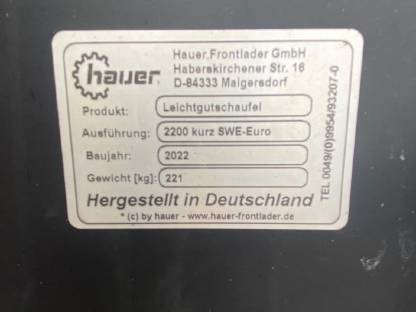 Bild 5:Hauer Leichtgutschaufel
