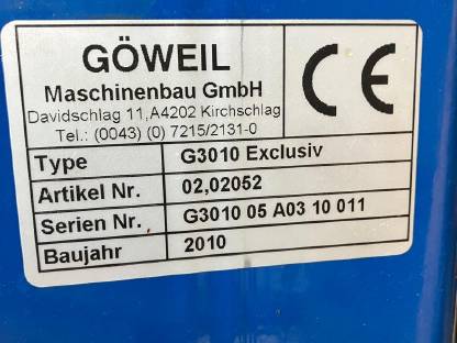 Bild 5:Göweil Wickelmaschine 3010 Exklusiv
