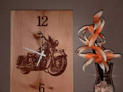 Harley Davidson Wanduhr XL aus Zirben-Holz