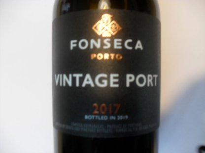 Porto, Vintage Port 2017, bottled in 2019 Portugal Fonseca