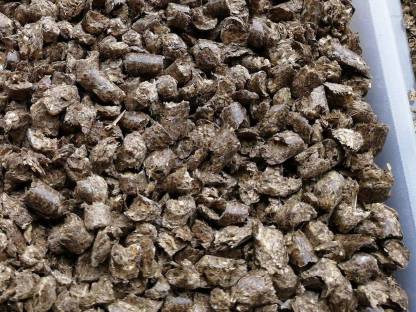 Bild 2:Einstreugranulat, Strohpellets, Einstreupellets