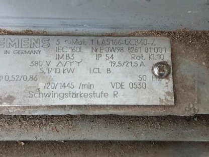 Bild 3:Neuer Siemens Dahlander-Elektromotor mit Dahlander-Schalter