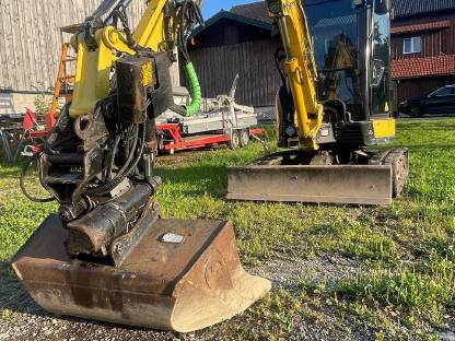 Yanmar ViO 38-6 mit Tiltrotator, 2 Löffel