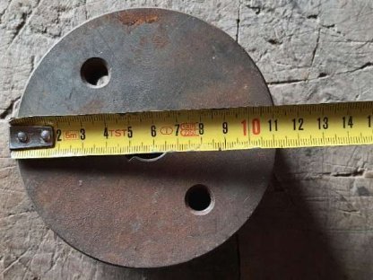 Bild 3:2-rillige Keilriemenscheibe 11 cm Ø, Bohrung 20 mm Ø