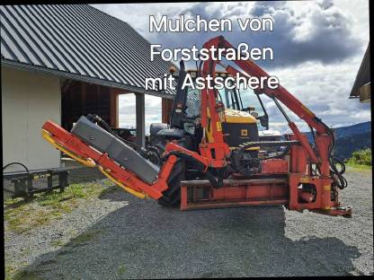 Mulchen von Forststraßen