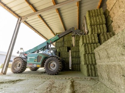 Bild 5:Warmluftgetrocknete Bio-Luzerne