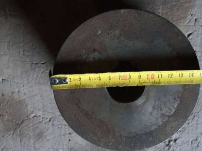 Bild 2:6-rillige Keilriemenscheibe 15 cm Dm., Bohrung 40 mm Dm.