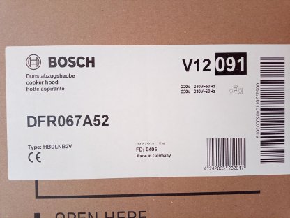 Bosch DFR067A52 Flachschirmhaube