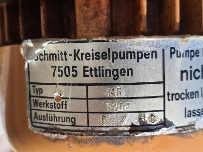 Bild 4:Voll funktionierende Kreiselpumpe für 230 und 380 V