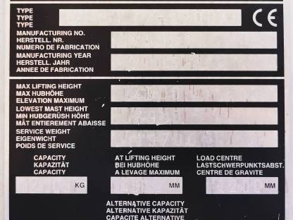 Bild 3:12 t Stapler SMV SL12-1200V