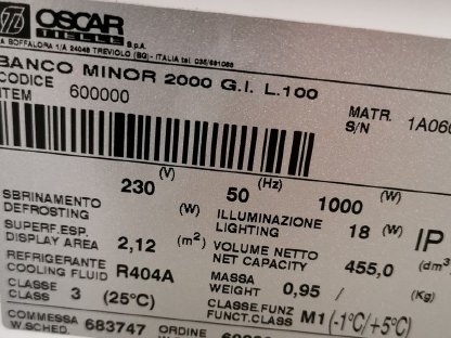 Bild 2:Kühlvitrine Minor 2000