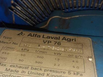 Vakuumpumpe Alfa Laval