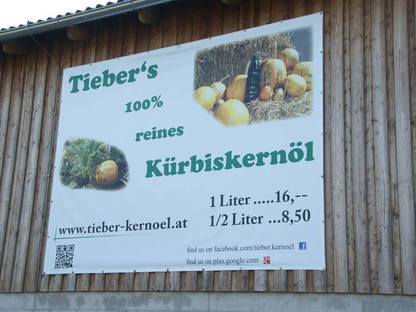 Bild 2:Tieber's 100 % reines Kürbiskernöl