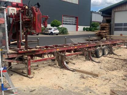 Bild 8:Biete Mobilen Lohnschitt Mobiles Sägewerk Blockbandsäge