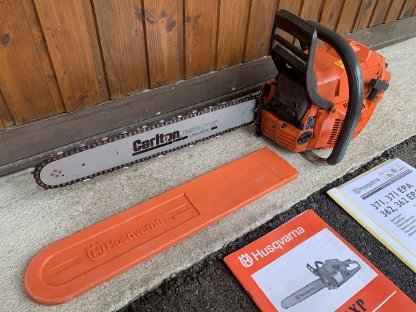 Bild 2:Husqvarna 371XPG Profimotorsäge mit Griffheizung