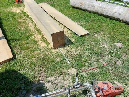 Bild 2:Lohnschnitt, Mobiles Sägewerk, Alaskan Mill