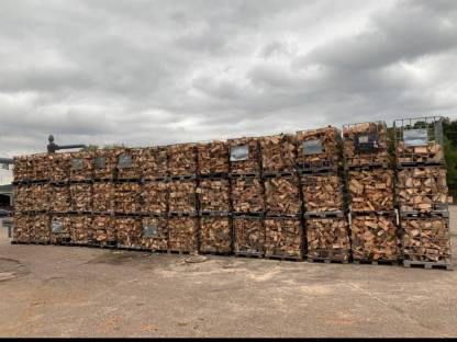 Bild 8:Lohnspalten/ Brennholzproduktion