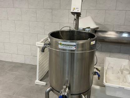 Käsekessel mit Pasteur